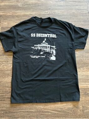 SSD Punk Hardcore Boston Black Graphic T‑Shirt Medium